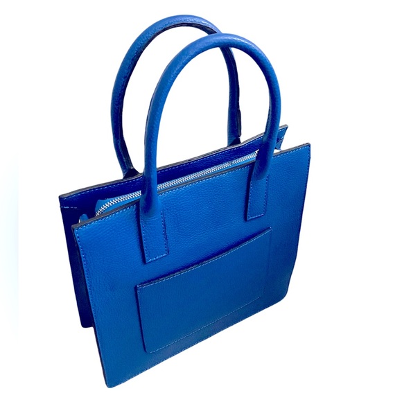 AB ASIA BELLUCCI Made in Italy 🇮🇹 NWT Blue Structured Women's Handbag - Picture 5 of 9